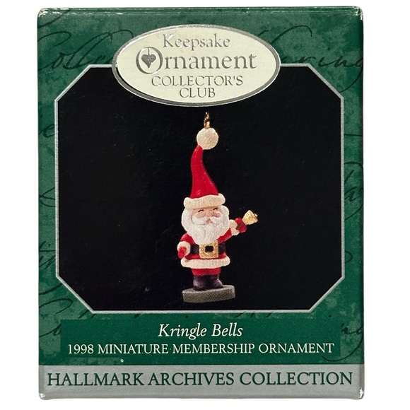 Vintage 1998 Hallmark “Kringle Bells” Miniature Ornament Archives Collection - Picture 1 of 4